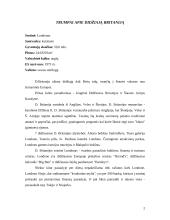 Didžioji Britanija. Darbo užmokestis, kainos, pajamos ir ekonominis balansas