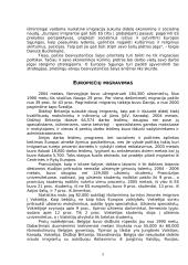 Emigracijos ir migracijos dinamika besivienijančioje Europoje 5 puslapis