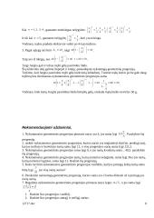 Geometrinė progresija 9 puslapis