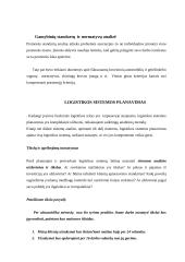 Logistikos sistemos analizė, planavimas ir įdiegimas 7 puslapis