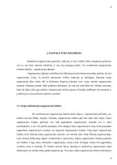 Organizacinė kultūra ir jos funkcijos 8 puslapis