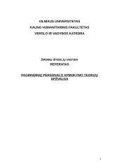 Pagrindinių personalo apmokymo teorijų apžvalga