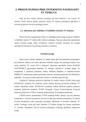 Prisijungimas prie interneto naudojant TV tinklus 3 puslapis