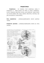 Projektoriai ir žiūronai