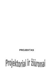 Projektoriai ir žiūronai 15 puslapis