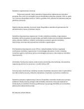 Statistikos organizavimas Lietuvoje ir statistikos įstatymas