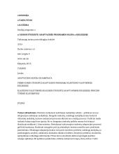 I kurso studentų adaptacinės programos nauda X kolegijoje