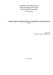 Vaiko gerovė mokslinėje bei teisinėje literatūroje