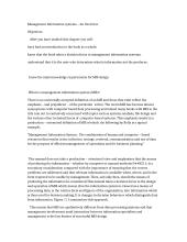 Management Information Systems – An Overview