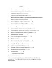 Personalo organizavimas - pagrindinės temos