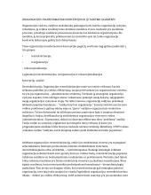 Organizacijos transformavimo koncepcijos ir jų taikymo galimybės
