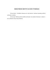 Regimojo įsiminimo ir mokymosi motyvacijos tyrimas 12 puslapis