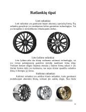 Ratlankiai ir padangos referatas 10 puslapis