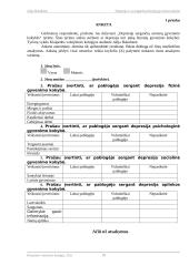 Depresija ir ja sergančių žmonių gyvenimo kokybė 18 puslapis