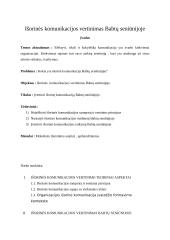 Išorinės komunikacijos vertinimas Babtų seniūnijoje