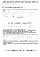 Saugi elektra. Pirmoji pagalba nukentėjus nuo elektros srovės 10 puslapis