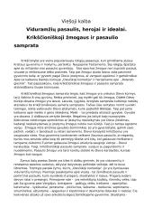 Krikščioniškoji žmogaus ir pasaulio samprata