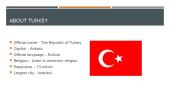 Turkey. Turkijos pristatymas anglų kalba 4 puslapis