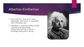 Albertas Einšteinas ir jo pasiekimai 2 puslapis