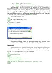 HTML kalbos aprašymas 4 puslapis