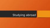 Pros and cons of studying abroad