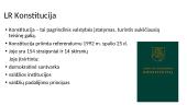 LR Konstitucija. Kultūros teisių ir laisvių įgyvendinimas ir jų problemos 3 puslapis