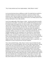 Tėvų ir vaikų santykiai Juozo Grušo tragikomedijoje ,,Meilė, džiazas ir velnias“