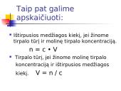 Tirpalo koncentracija, molinė koncentracija 9 puslapis