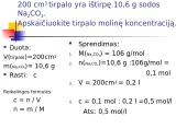 Tirpalo koncentracija, molinė koncentracija 10 puslapis