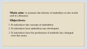 History of midwifery care in the world and in Lithuania 2 puslapis