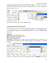 Pažintis su skaičiuoklės programa MS Excel 20 puslapis