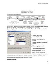 Pažintis su skaičiuoklės programa MS Excel 5 puslapis
