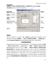 Pažintis su skaičiuoklės programa MS Excel 10 puslapis
