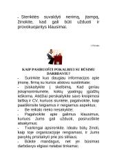 Savęs pristatymas ieškant darbo 15 puslapis