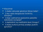 Lietuvos apgyvendinimas. Seniausieji Lietuvos gyventojai 18 puslapis