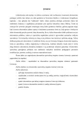 Ekonomikos specialistų rengimo sistema Lietuvoje 3 puslapis