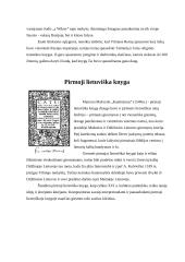 Leidybos raida Lietuvoje ir pirmieji lietuviški leidiniai 5 puslapis