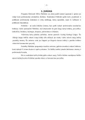 Microsoft Publisher taikymas 3 puslapis