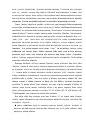 Operacinė sistema: Windows XP 9 puslapis