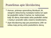 Juridinio asmens likvidavimas 12 puslapis