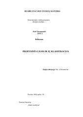 Profesinės ligos bei jų klasifikacija 13 puslapis