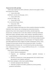 Programavimo kalbos. Istorija, raida, klasifikacijos. Kodo pavyzdžiai 3 puslapis