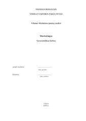 Vilniaus maitinimo įmonių (restoranų ir kavinių) analizė 1 puslapis