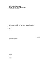 R. N. Bolles "Kokios spalvos tavasis parašiutas?"