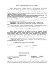 Biudžeto programų įvykdymo analizė