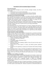 Impacts of tourism