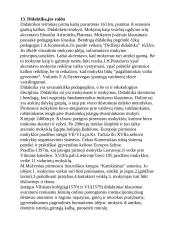 Pedagogikos teorija 15 puslapis