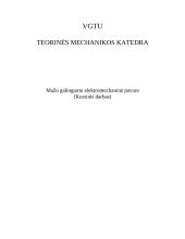 Mažo galingumo elektromechaninė pavara 3 puslapis