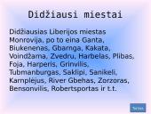 Liberija - geografija, klimatas, demografija, gamta bei ekonomika 8 puslapis