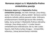 XX amžiaus vidurio modernioji proza. Jurgis Savickis, Vincas Mykolaitis – Putinas 17 puslapis